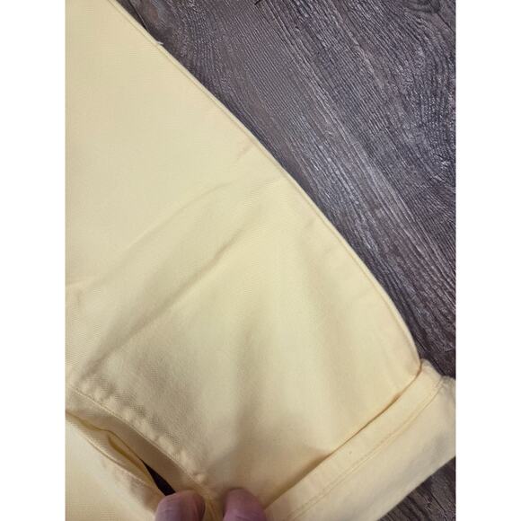 Talbots Jeans NWT 12 Light Soft Pale Yellow Slim Ankle Jeans - Picture 2 of 5